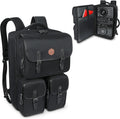 GOgroove DJ Controller Backpack - DJ Mixer Case Compatible with Pioneer DJ DDJ 400 DJ Controller, DJ Headphones, Controller Stand, and More DJ Equipment with Customizable & Scratch Resistant Interior