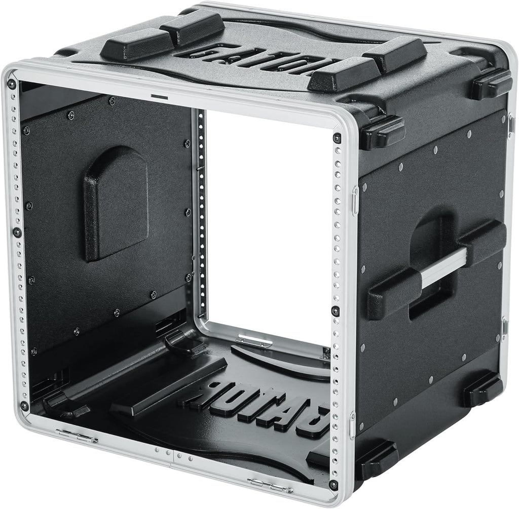 Gator Lightweight Molded 10U Rack Case with Heavy Duty Latches; Standard 19.25' depth, 10U (GR-10L)