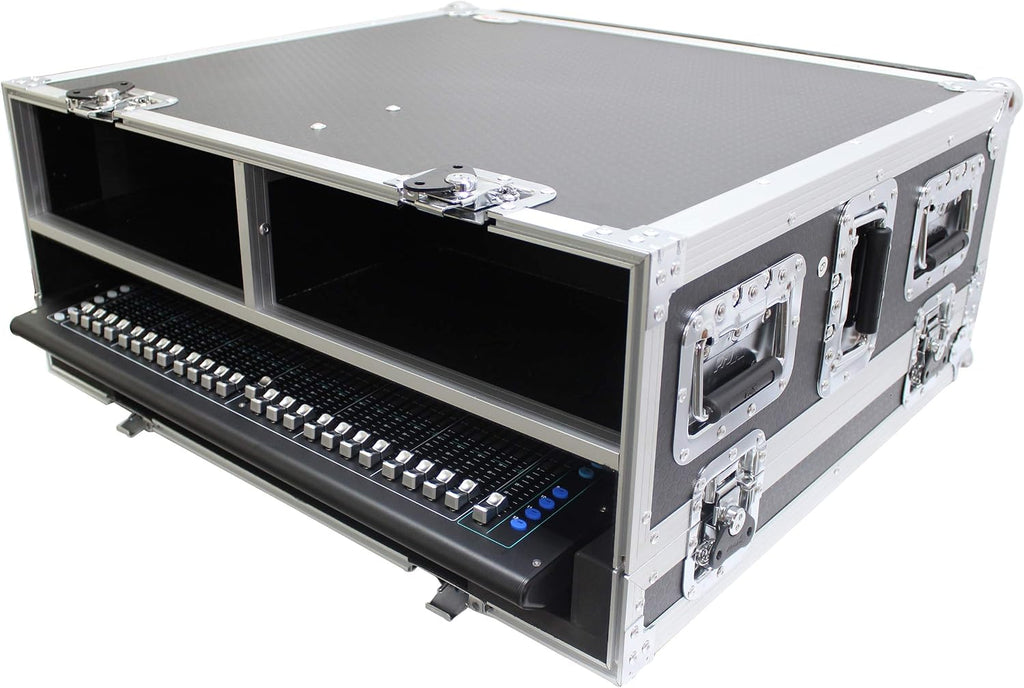 ProX XS-AHSQ7DHW ATA Digital Audio Mixer Flight Case for Allen & Heath SQ7 Console with Doghouse compartment and Caster wheels