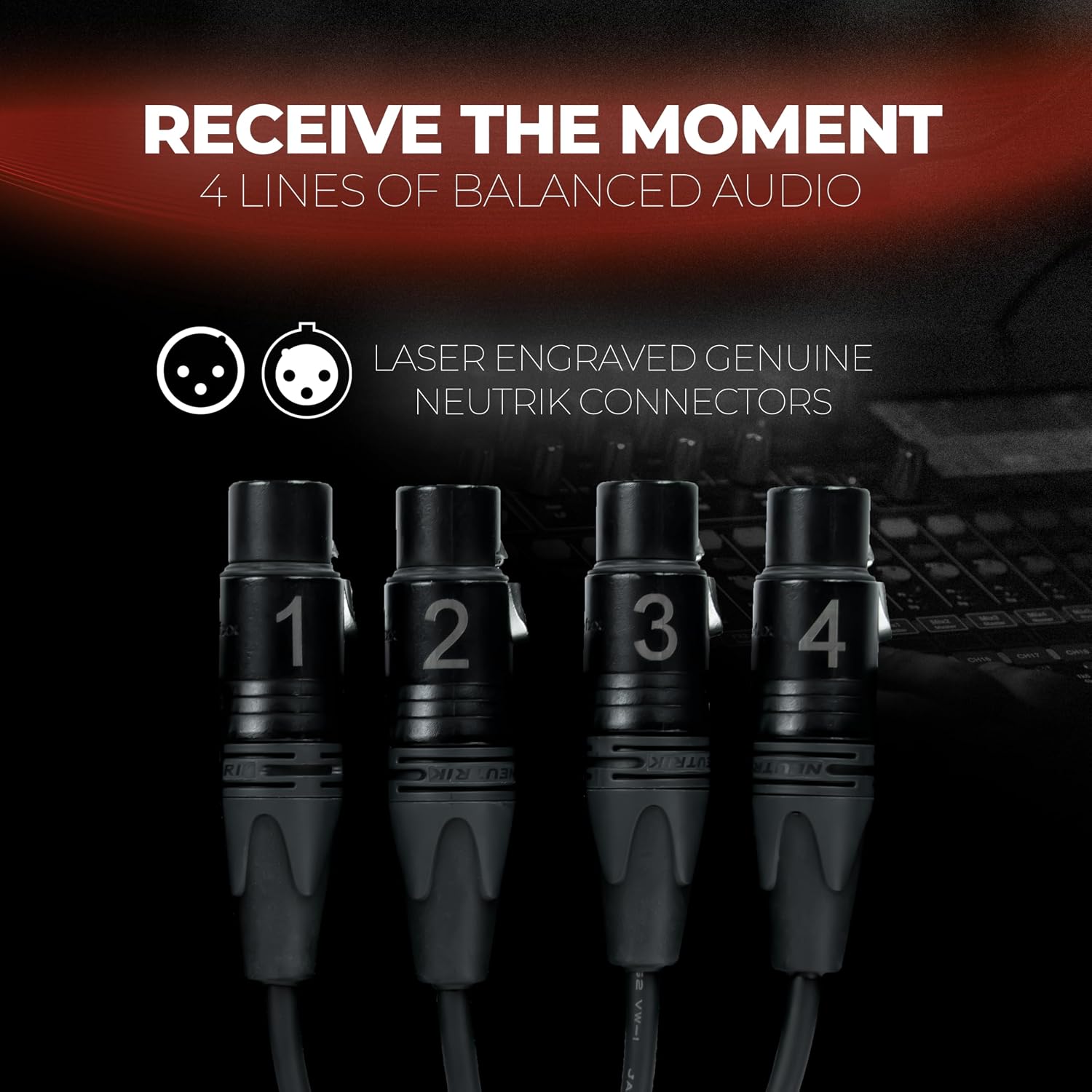 Sound Tools CAT Tails Female – 4 Channel XLR to RJ45 Adapter – Analog Audio Over CAT5e/6/7 – Neutrik Connectors – Mogami AES3 Grade Cable – Durable Aluminum Housing for Stage, Studio & Live Sound