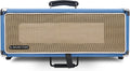 Sound Town Vintage 3U Amp Rack Case, 12.5' Depth with Rubber Feet, Dust Cover, Kickstand, Beau Blue (STVRC-3BL)