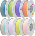 PINBALL Silk Rainbow PLA 3D Printer Filament 1.75mm Shiny Multi-Color Changing Filament 3D Printing PLA Filament Dimensional Accuracy +/- 0.02mm 8 KG 8 Colors
