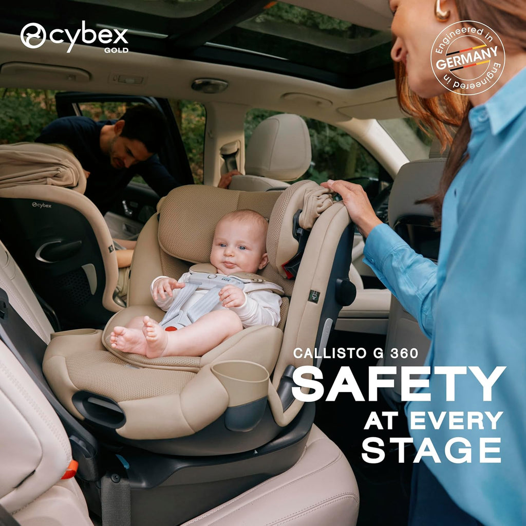 Callisto G 360 Rotating All-in-One Convertible Car Seat - Almond Beige