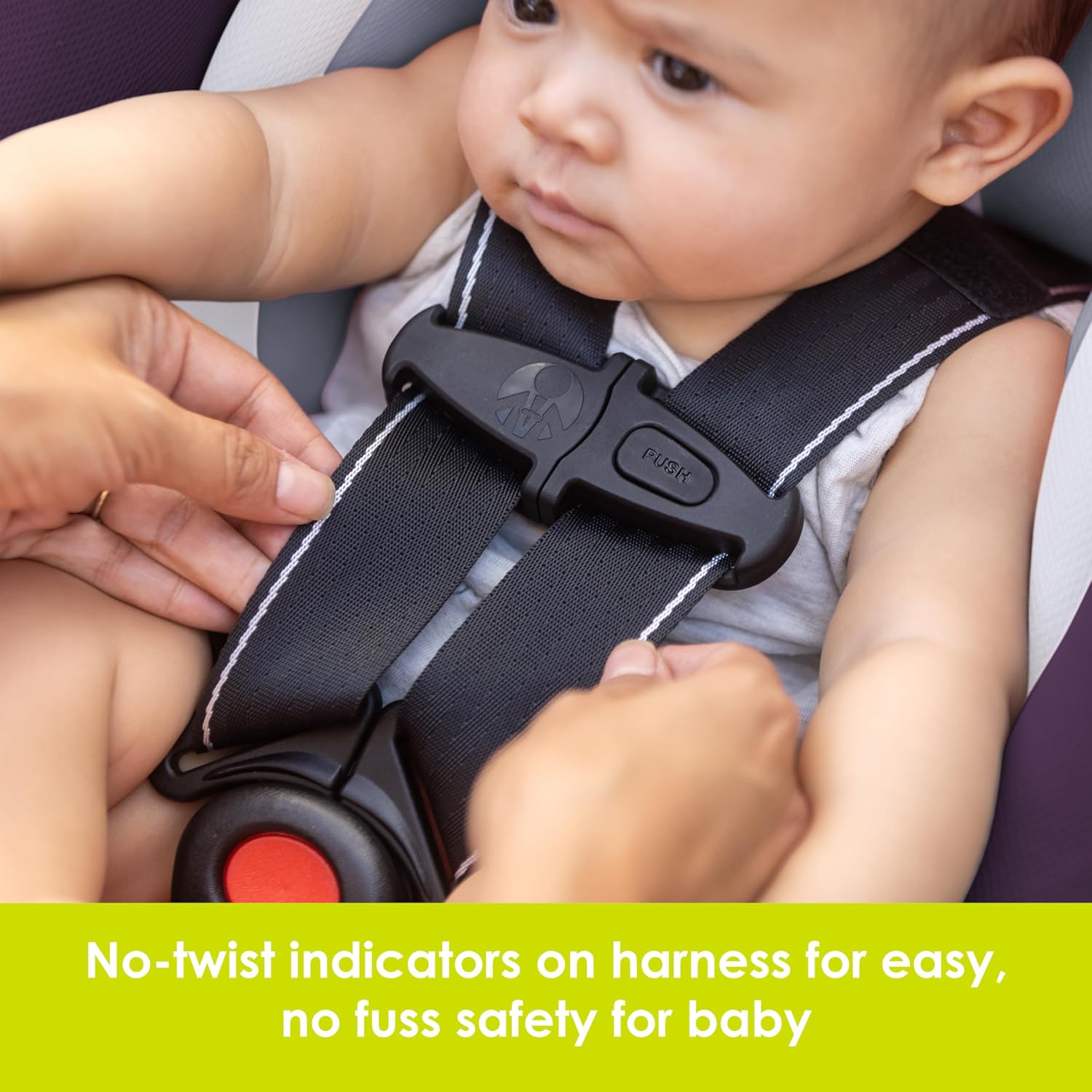 Baby Trend Secure-Lift Infant Car Seat, Dash Plum – Compact Lightweight Carrier, Infant Comfort Cushioning, Adjustable Harness Fit