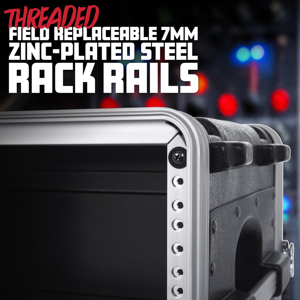 Gator Cases Lightweight Molded 12U Rack Case with Heavy Duty Latches, Standard 19.25' Depth (GR-12L)