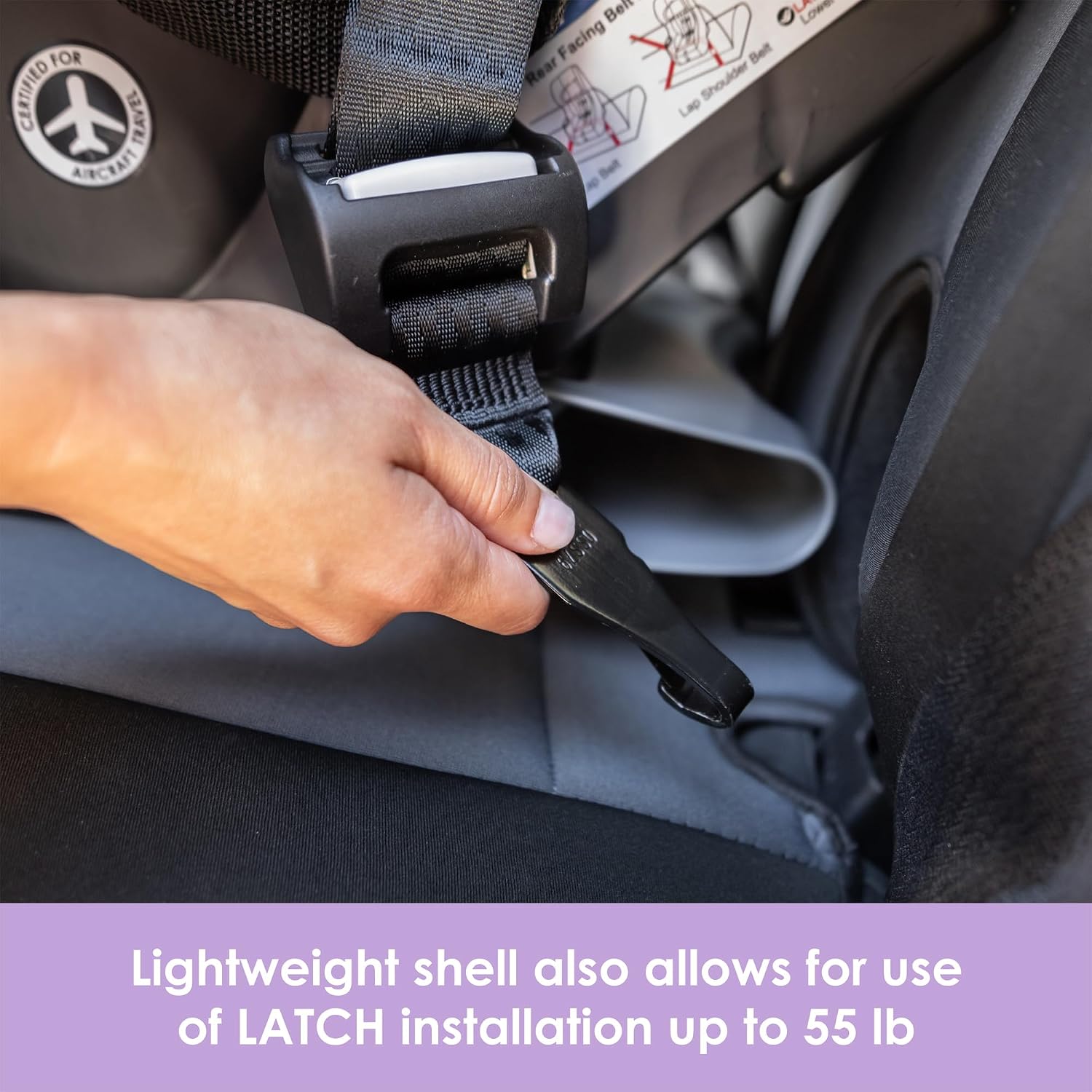 Baby Trend Trooper™ Slim 3-in-1 Convertible Car Seat, Dash Grey – Slim Fit, 3-in-1 Growth Modes, Lightweight Design, Adjustable Comfort Padding