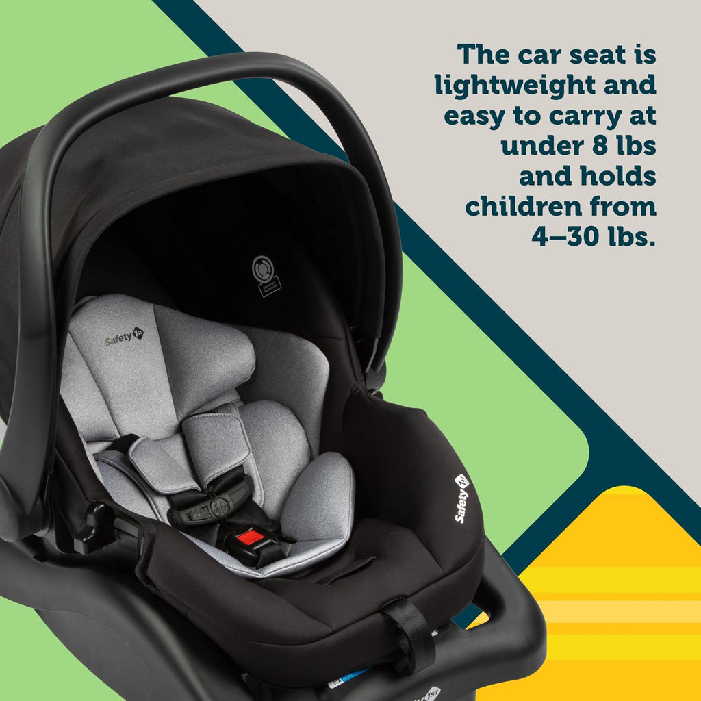 Safety 1st Grow and Go Flex 8-in-1 Travel System, Infant Car Seat Stroller Combo, Orchid Bloom