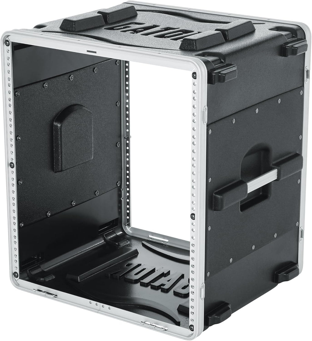 Gator Cases Lightweight Molded 12U Rack Case with Heavy Duty Latches, Standard 19.25' Depth (GR-12L)