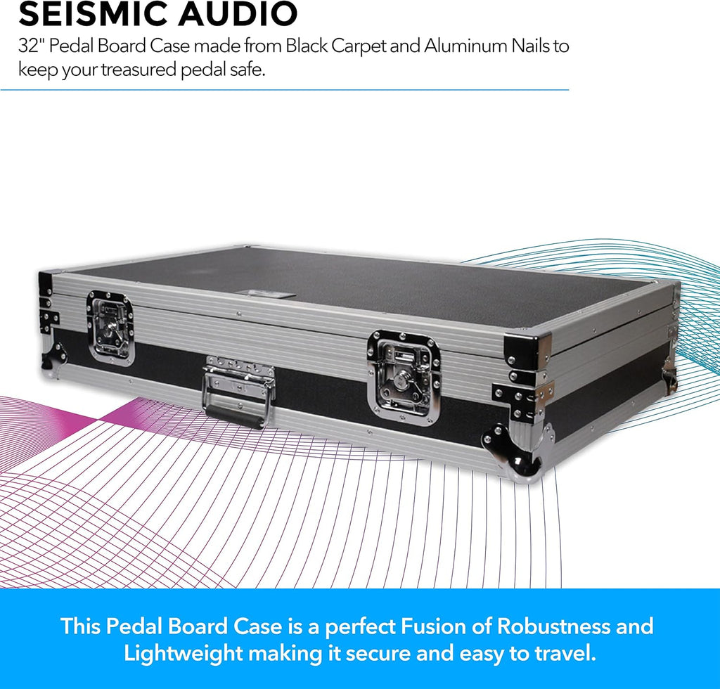 Seismic Audio - Pedal Board Case ATA 34' Storage Rack