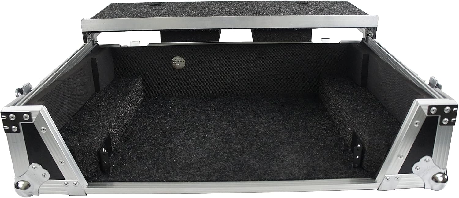 Harmony Audio Cases HCRNONE1UWLT Compatible With Rane One DJ Controller 1U Flight DJ Road Custom Case With Laptop Tray