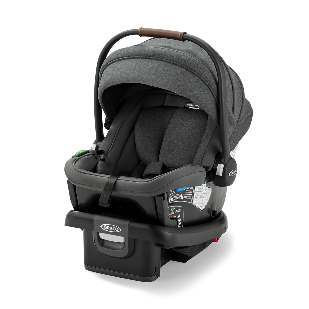 Graco® Gomax Infant Car Seat, Ace, Lightweight, Reclining Rear Facing Car Seat Installs with or Without a Base