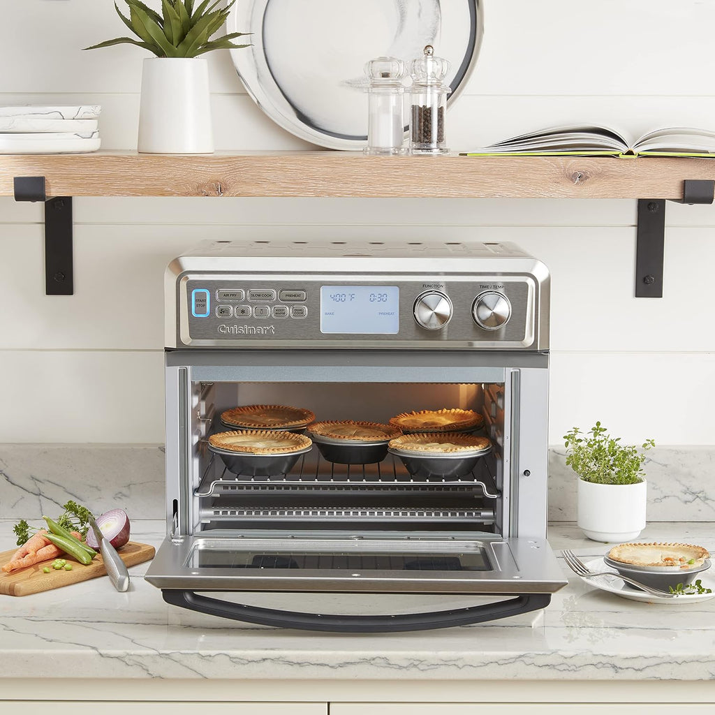 Cuisinart TOA-95C Digital AirFryer Toaster Oven, 0.95-cubic feet, Premium 1800-Watt Oven with Digital Display & Controls, XL Capacity, Intuitive Programming & Adjustable Temperature, Stainless Steel