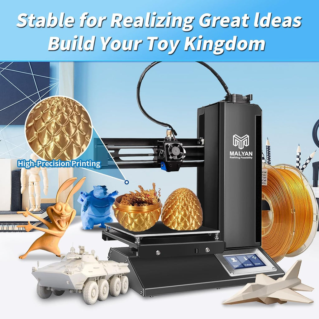 MALYAN M320 FDM Mini 3D Printer,Fully Assembled 3D Printers Easy for Beginners and Kids, High Printing Accuracy, Printing Size 150 * 150 * 150 mm