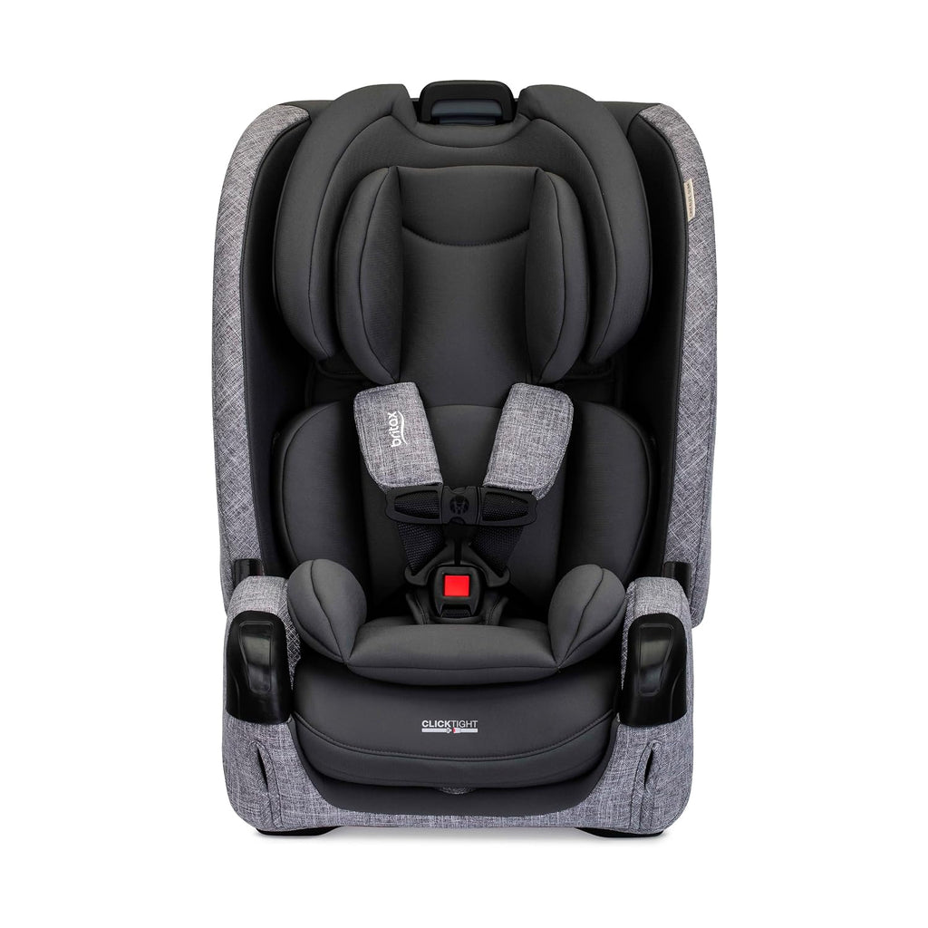Britax One4Life Slim All in One Car Seat, Up to 10 Years of Use with Rear Facing, Forward Facing, Booster Modes, 17.5' Slim Car Seat Design, ClickTight Installation & SafeWash Fabrics — Mineral Gray