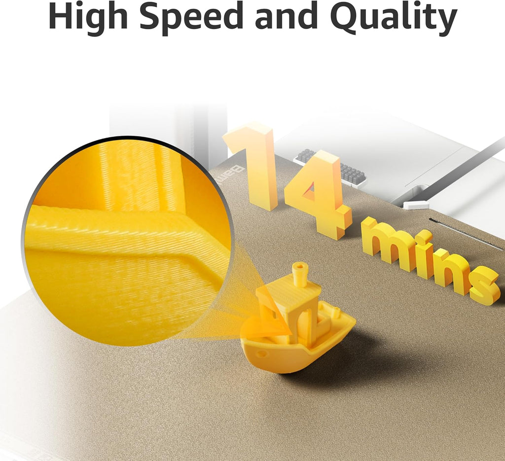Bambu Lab A1 3D Printer, Support Multi-Color 3D Printing, High Speed & Precision, Full-Auto Calibration & Active Flow Rate Compensation, ≤48 dB Quiet FDM 3D Printers 256 * 256 * 256mm³ Build Volume