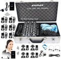 EXMAX ATG-100T 195MHz Wireless Tour Guide System Voice Audio Transmission +32-Slot Charge Case for School Teaching Tour Guides Conference Church Translation City Trip(2 Transmitters and 30 Receivers)