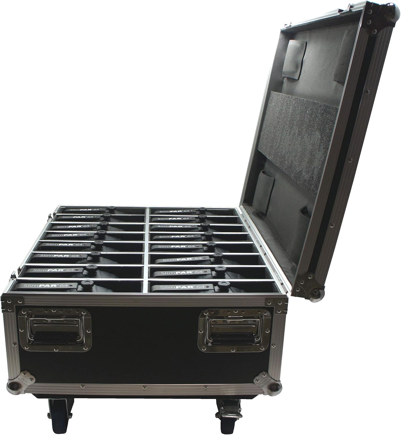 Harmony Audio Cases HC16SLIMPAR64 Light Flight Case Compatible with Chauvet SlimPAR 64 RGBA x 16