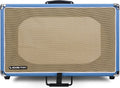 Sound Town Vintage 6U Amp Rack Case, 12.5' Depth with Rubber Feet, Dust Cover, Kickstand, Beau Blue (STVRC-6BL)