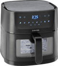 Zavor Sizzle 6 Qt Air Fryer with Basket and Clear Window - Air Fry, Broil, Crisp, Bake and Reheat in a Compact Airfryer with 8 Presets, Shake Alarm and Removable Basket & Handle - Freidora de Aire