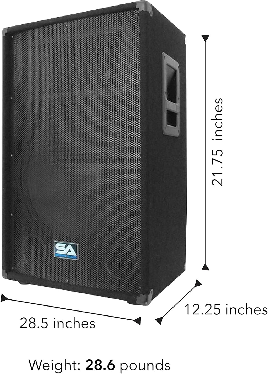 Seismic Audio - 15 Inch PA DJ Speaker 350 Watts PRO Audio - Mains, Monitors, Bands, Karaoke, Churches, Weddings