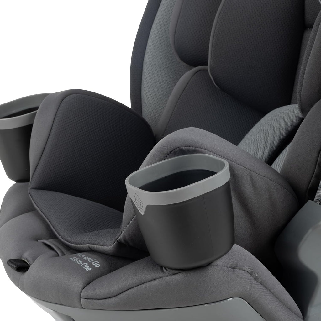 Safety 1st Turn and Go 360 ST Rotating All-in-One Convertible Car Seat, SafetySwivel Technology, SecureTech Installation, 3-in-1 Rear-Facing, Forward-Facing, Booster, 5-100 lbs, Siberian Caviar