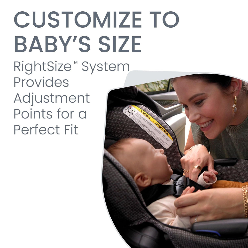 Britax Willow Grove SC Travel System, Infant Car Seat Stroller Combo with Willow SC Infant Car Seat, Alpine Base, and Grove Stroller; ClickTight Technology, SafeWash & StayClean Fabrics — Pindot Onyx