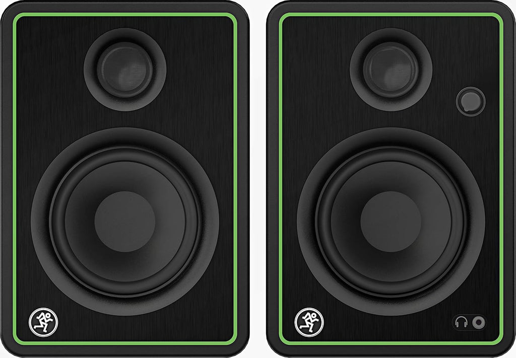 Focusrite Scarlett 2i2 4th Gen USB-C Recording Bundle with Mackie CR4-X 4' Studio Monitors, Condenser Microphone, Boom Stand, Studio Headphones, XLR Cables & Music Production Software