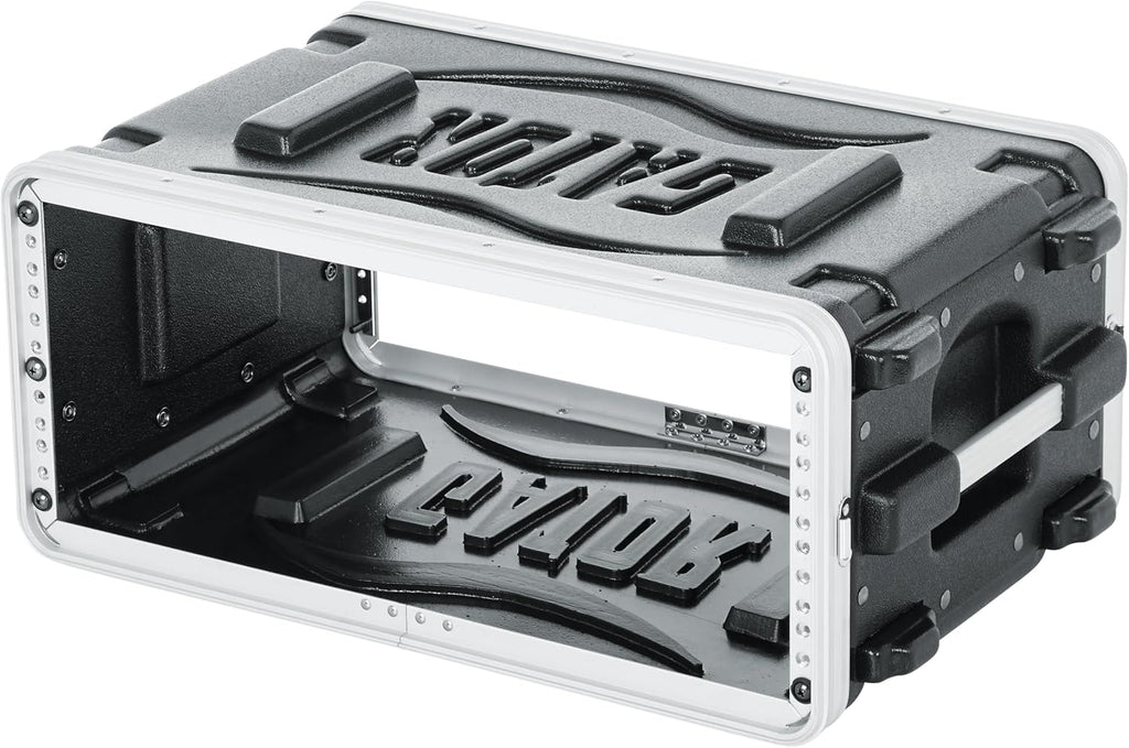 Gator Cases Lightweight Molded 4U Rack Case with Heavy Duty Latches, Shallow 14.25' Depth (GR-4S)