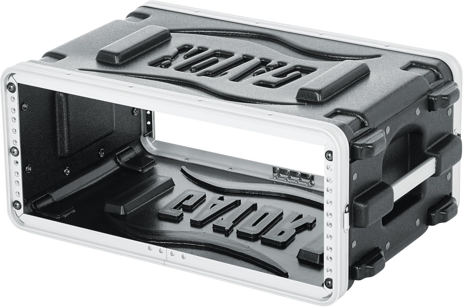 Gator Cases Lightweight Molded 4U Rack Case with Heavy Duty Latches, Shallow 14.25' Depth (GR-4S)
