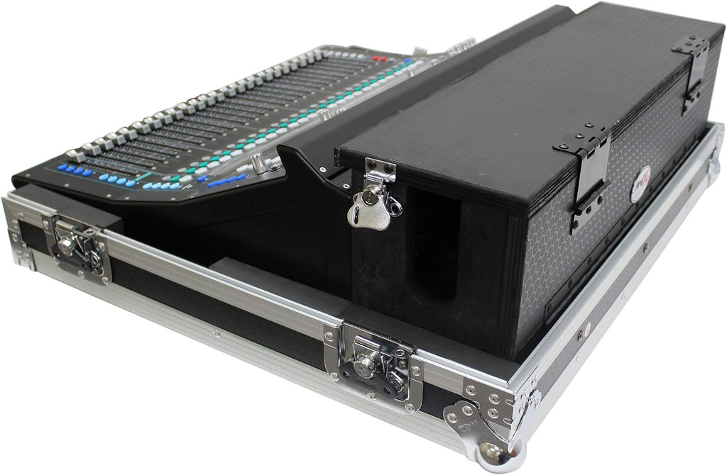 ProX XS-AHSQ7DHW ATA Digital Audio Mixer Flight Case for Allen & Heath SQ7 Console with Doghouse compartment and Caster wheels