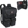 GOgroove Audio Mixer Backpack - Podcast Mixer Travel Case Compatible with RODECaster Pro, RODECaster Pro II, Podcast Microphone & More Podcast Equipment with Customizable & Scratch Resistant Interior