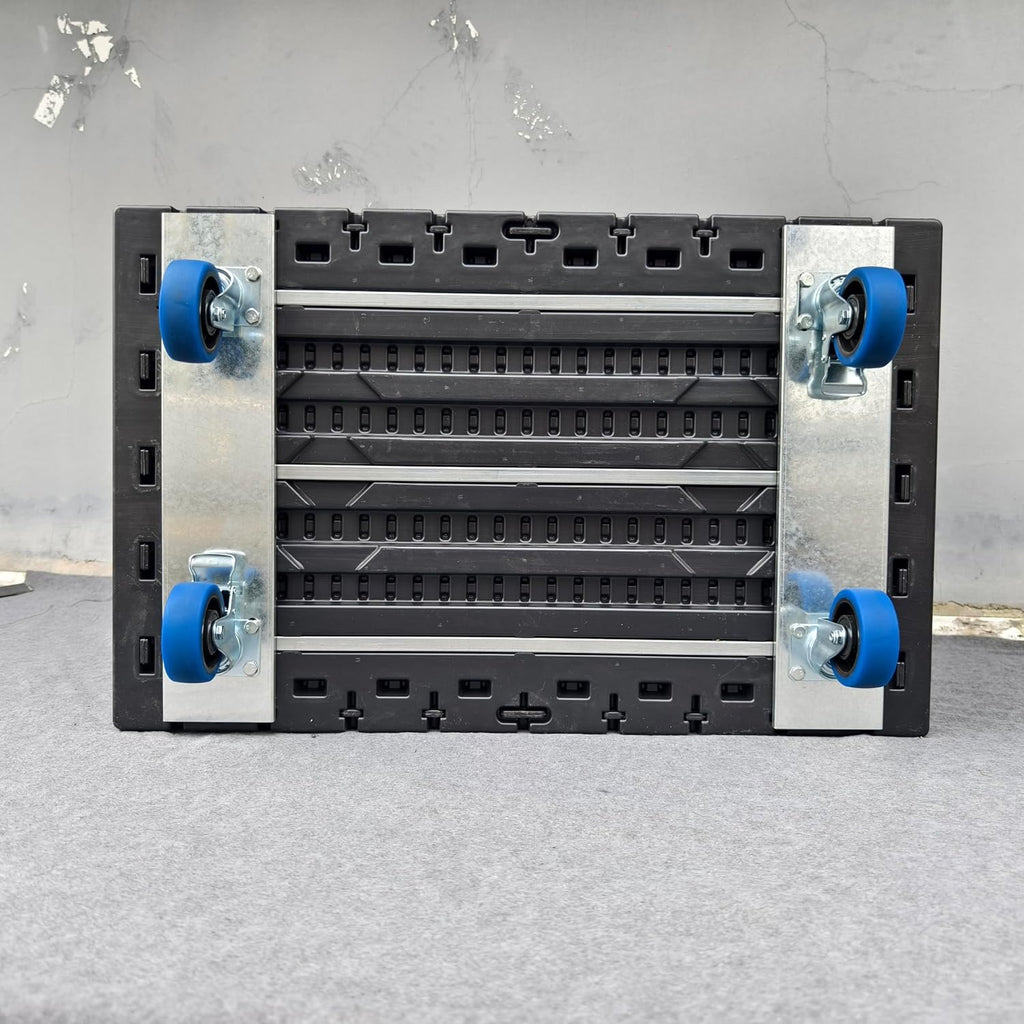 Cable Trunk Road Case Professional Stackable ATA Rolling Storage Road Cases with Wheels Lockable Casters Waterproof Touring Utility Tours for Pro Audio & DJ Equipment (35x22x24 Inches)