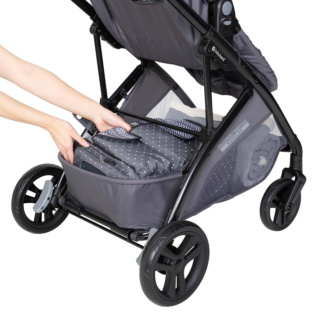 Baby Trend Passport® Switch 6-in-1 Modular Stroller Travel System with EZ-Lift™ Plus Infant Car Seat, Dash Pink