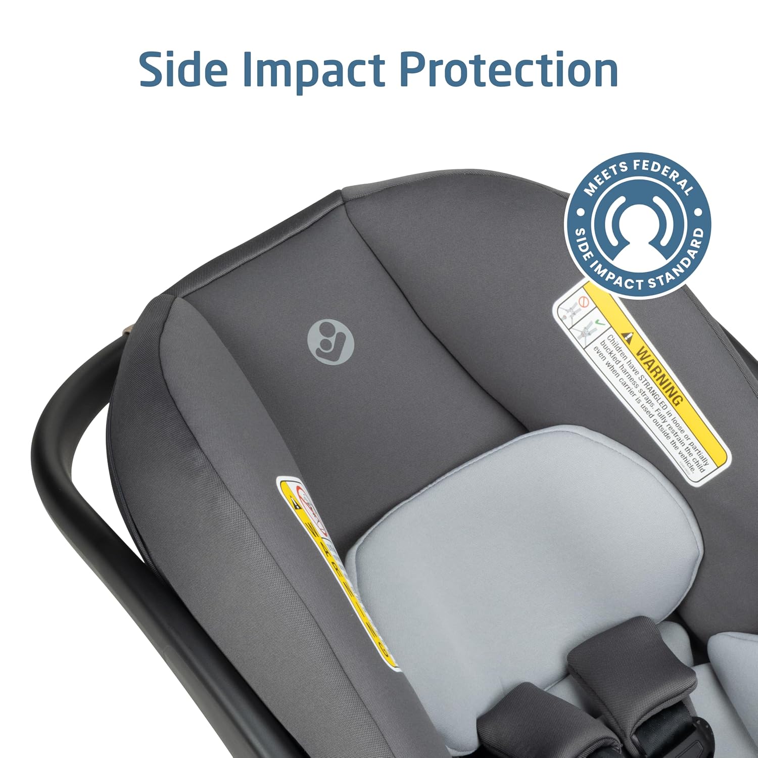 Maxi-Cosi Mico Pro Infant Car Seat, Baby Travel Seat with Adjustable Base, Stroller-Ready, Easy-Install Latch, Lightweight Design, Fits 4–30 lbs, Sea Salt