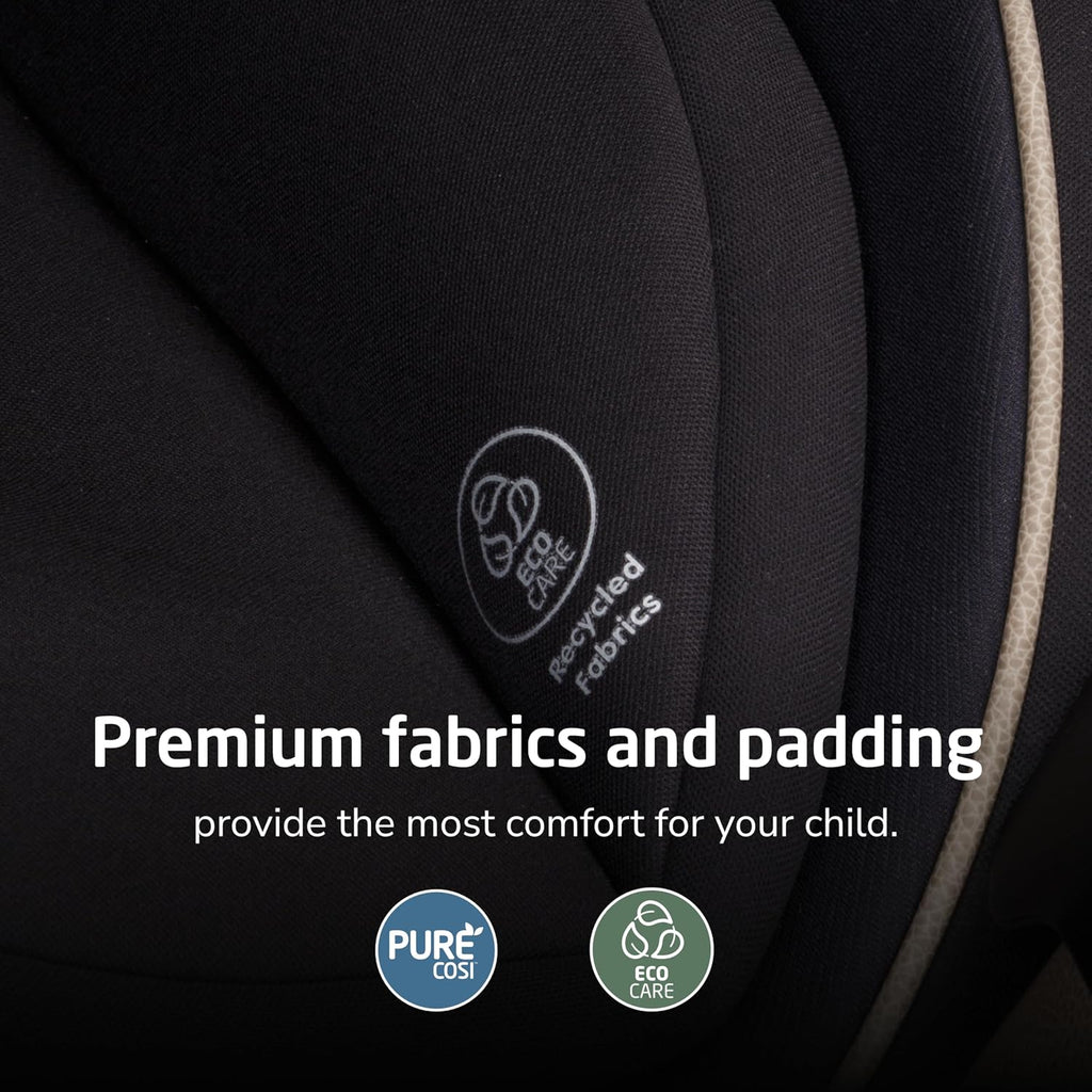 Maxi-Cosi Kani 4-in-1 Infant Kids Convertible Car Seat, Rear-Facing, Forward-Facing, Booster, Slim 3-Across Fit, Magnetic Buckle, 5-Position Recline, Fits 5-100 lbs, 19-57 in, Caspian Caviar