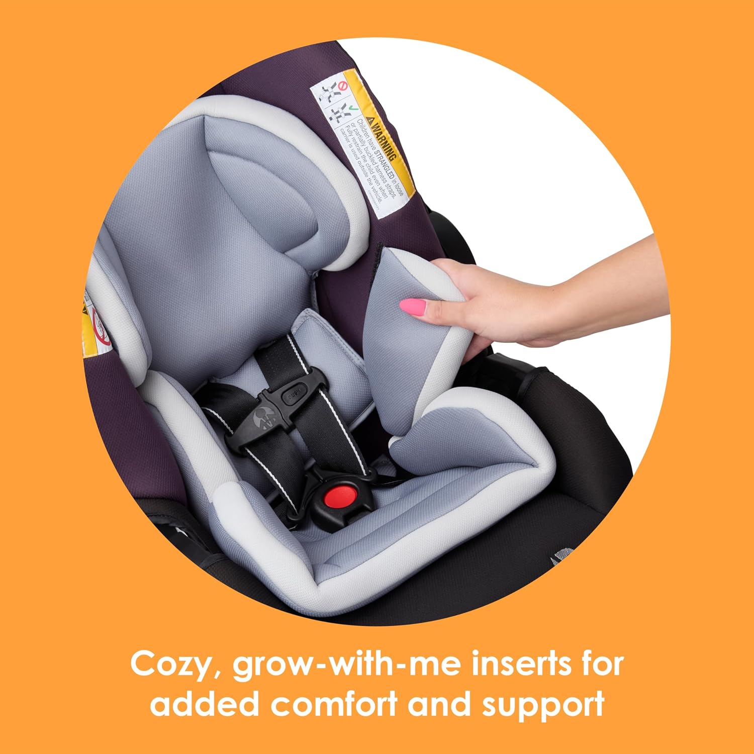 Baby Trend Secure-Lift Infant Car Seat, Dash Plum – Compact Lightweight Carrier, Infant Comfort Cushioning, Adjustable Harness Fit
