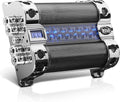 BOSS Audio Systems Cap18 - 18 Farad Car Capacitor For Energy Storage To Enhance Bass Demand From Audio System, Audible Warning Tone For Reverse Polarity, Voltage Overload Low Battery Voltage Led