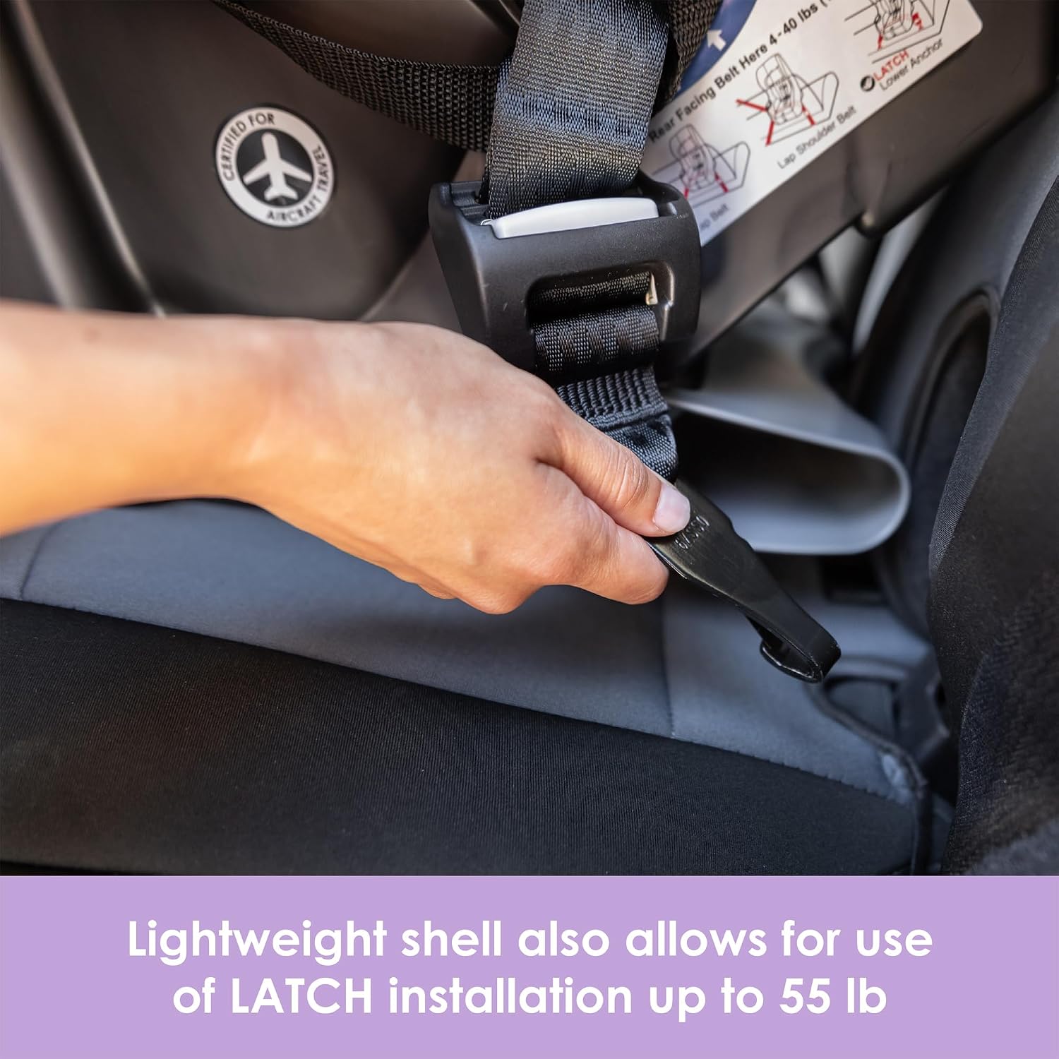 Baby Trend Trooper™ Slim 3-in-1 Convertible Car Seat, Dash Black – Slim Fit, 3-in-1 Growth Modes, Lightweight Design, Adjustable Comfort Padding