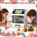 SainSmart PrintyGo Mini 3D Printer for Kids with 500g X 4 Spools, 4.4lbs (2kg) in Total High Flowability Cool Color - Blue, Green, Violet, Indigo