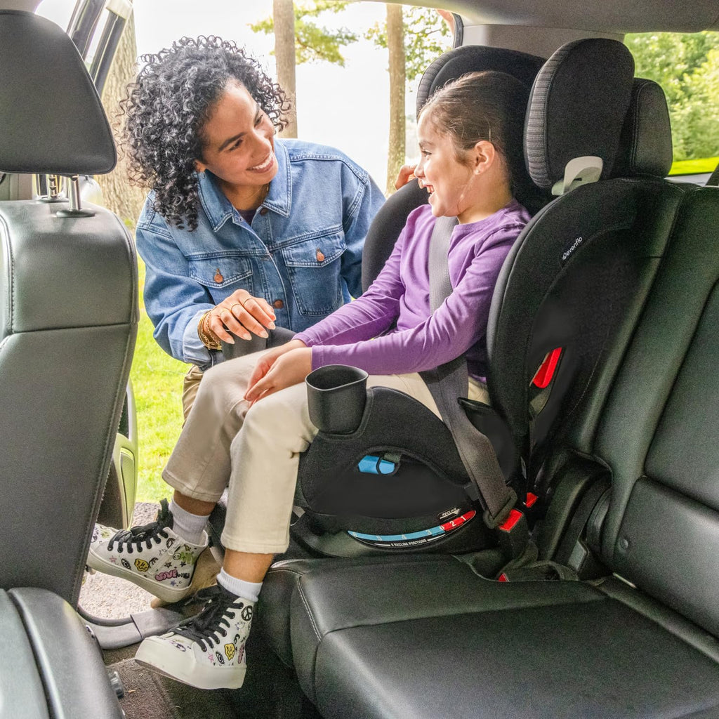 Evenflo All4Stages Slim 4-in-1 Convertible Car Seat (Tybee Black)