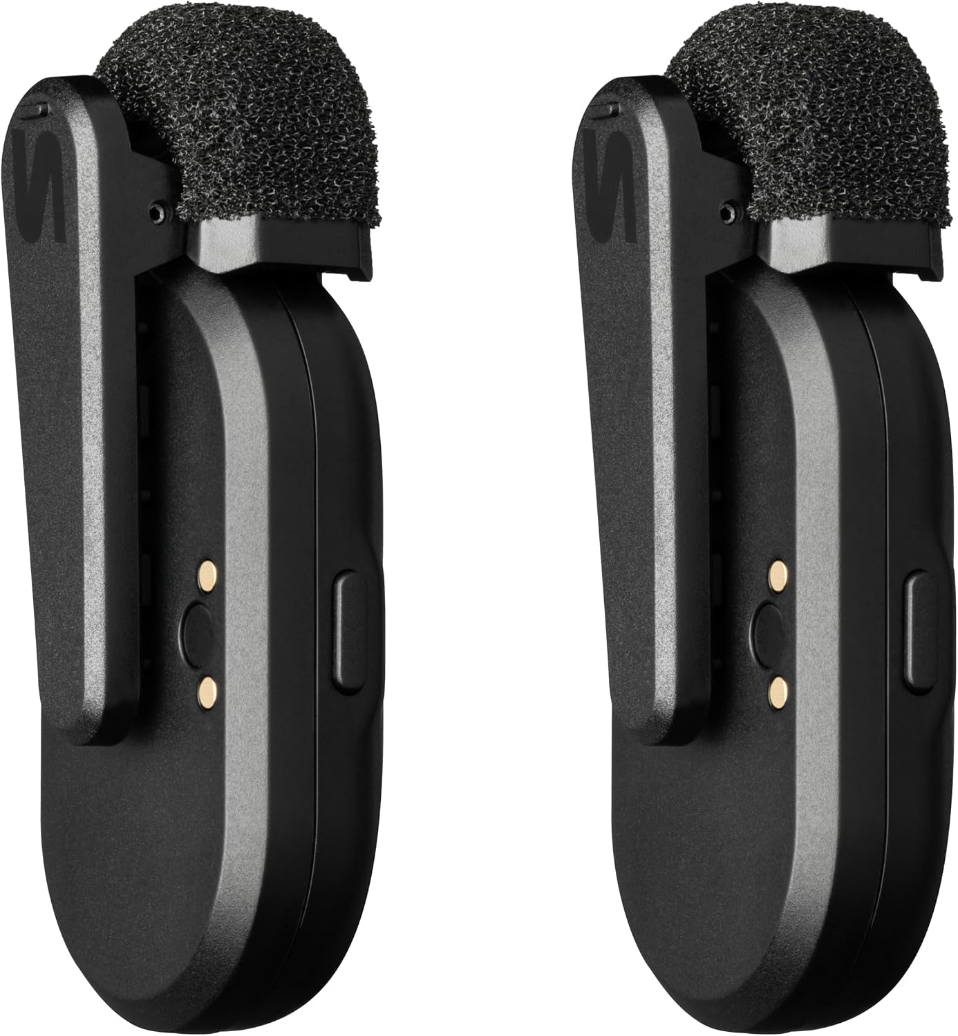 Shure MoveMic Two - Pro Direct to Phone Wireless Lavalier Microphones for iPhone & Android, 2 Bluetooth Mini Mics, 24 Hours Charge, Quick Set Up, IPX4, Compact & Portable Clip Lavs (MV-Two-Z7)