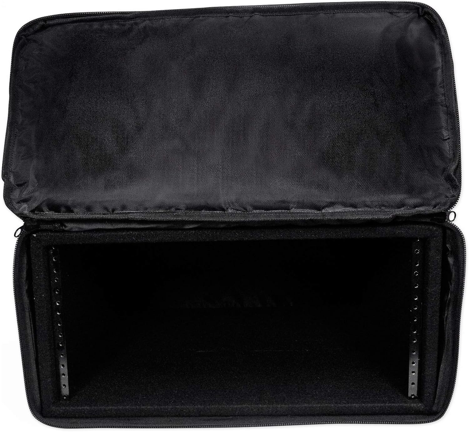 Rockville RRB55 5U Rack Bag Double-Sided Case, 16' Depth, Shoulder Strap, Zippered Pockets, Lightweight, Durable Nylon, for DJs and Live Sound Professionals