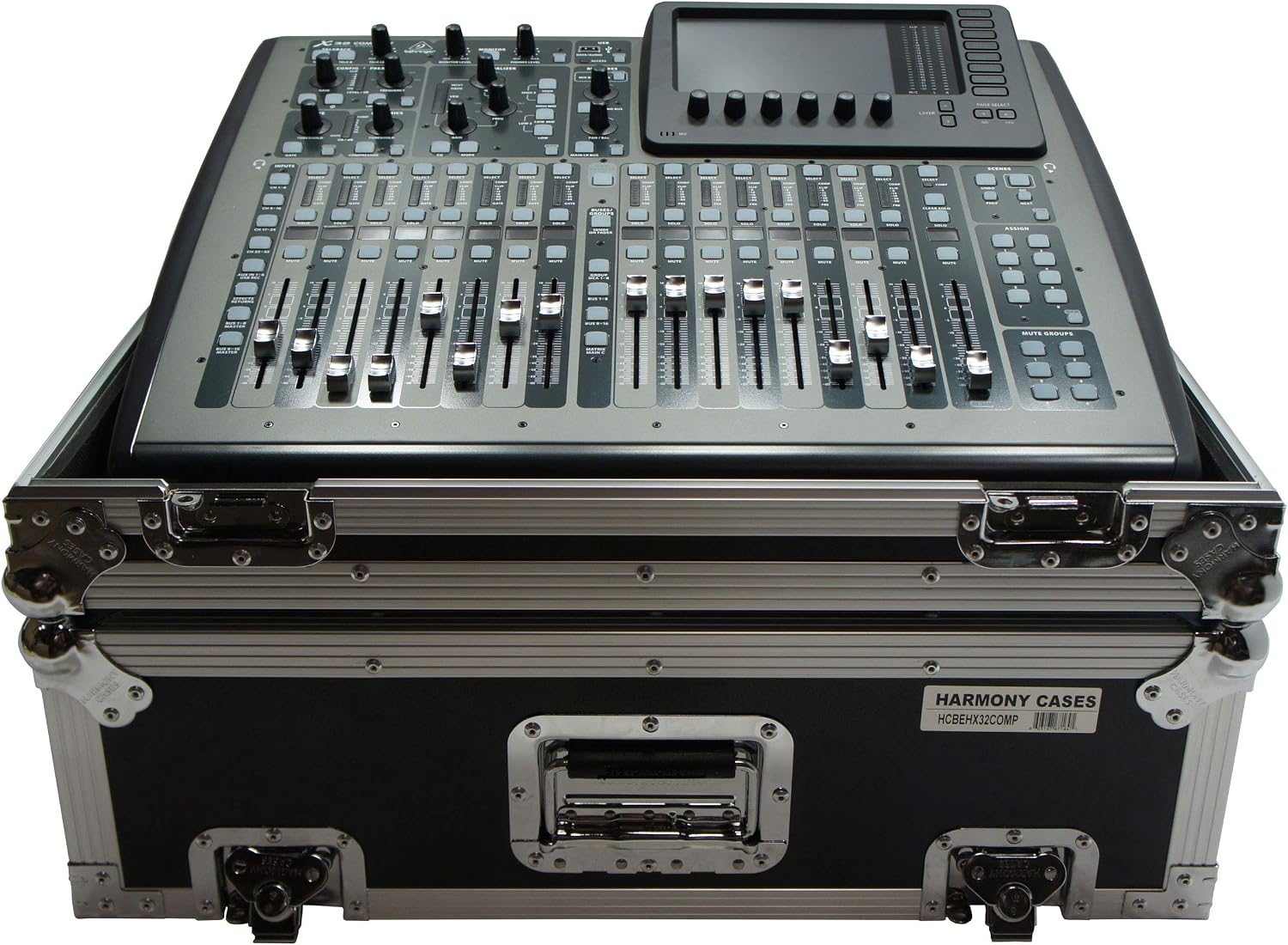 Harmony Audio HCBEHX32COMP Flight Transport Road Custom Case Compatible with Behringer X32 Compact