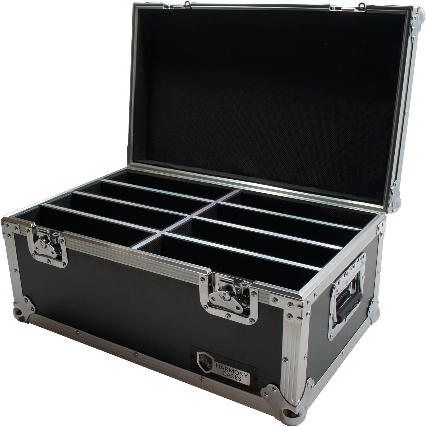 Harmony Audio Cases HC8SLIMPAR64 Light Flight Road Case Compatible with Chauvet SlimPAR 64 x 8