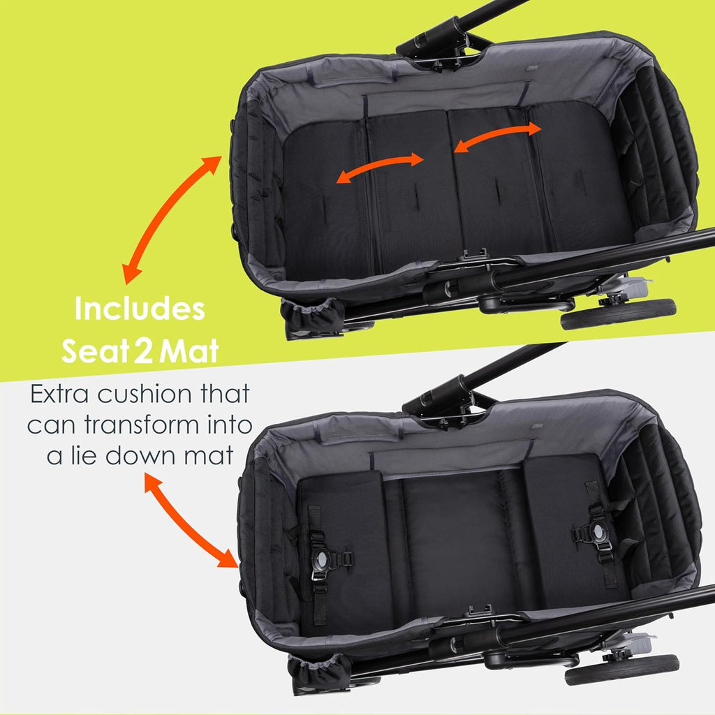 Baby Trend Navigator PRO 2-in-1 Stroller Wagon, Dash Black