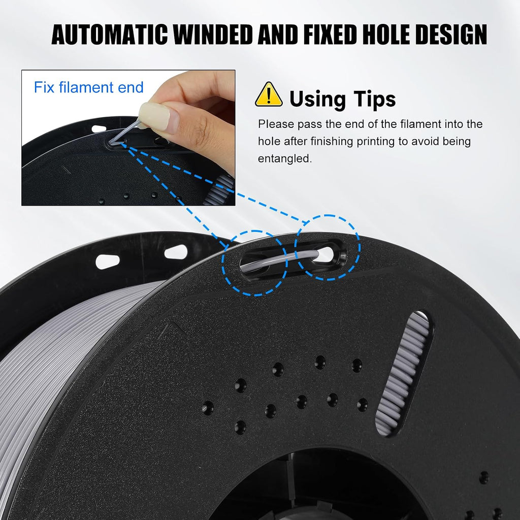Kingroon High Speed PETG 3D Printer Filament Bundle 1.75mm, 3D Printer Rapid Filament for 30-600mm/s Hyper Printing Filament, Dimensional Accuracy +/- 0.03 mm, 10 kg Plastic Spool (22lbs（Gray）
