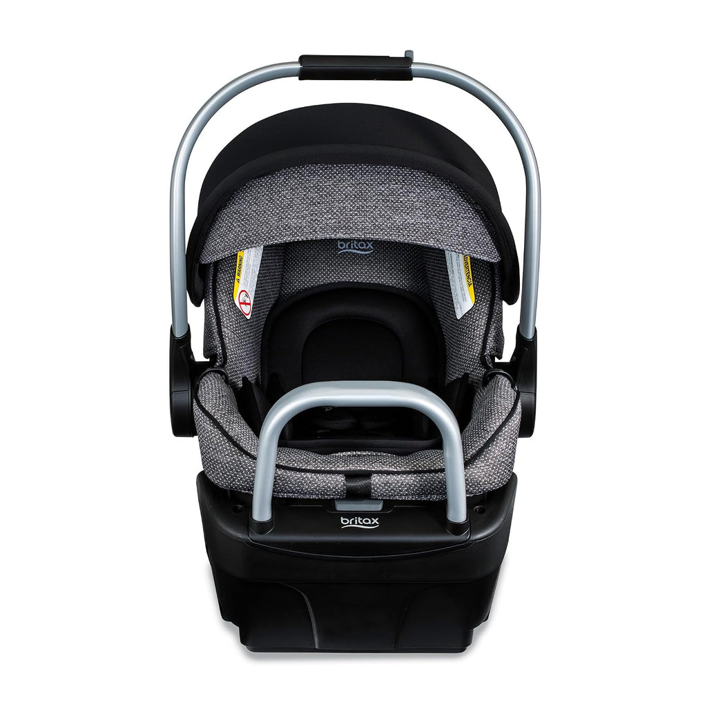 Britax Willow SC Infant Car Seat, Rear Facing Car Seat with Alpine Base, ClickTight Technology, RightSize System, Pindot Onyx