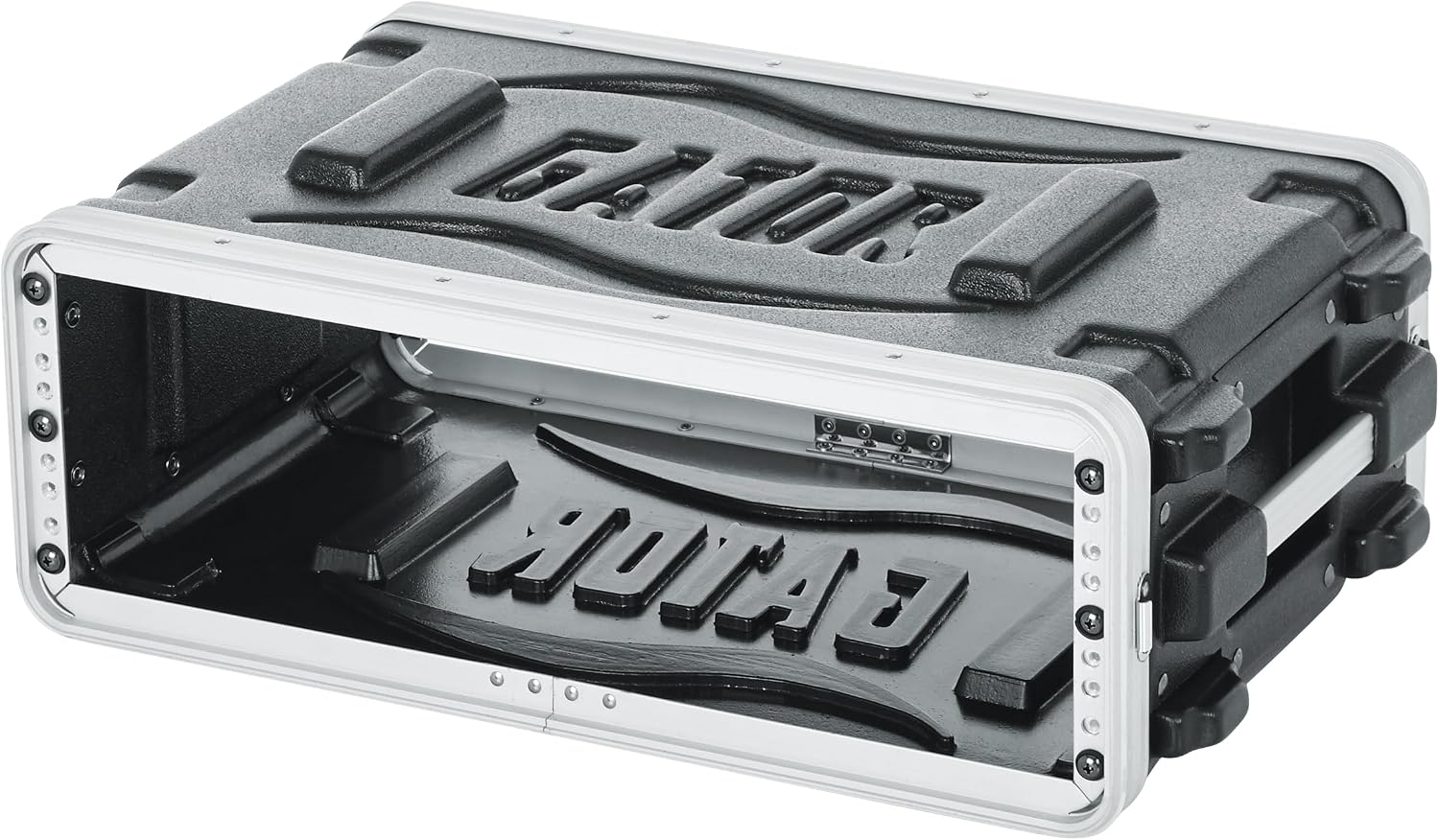 Gator Cases Lightweight Molded 3U Rack Case with Heavy Duty Latches, Shallow 14.25' Depth (GR-3S)