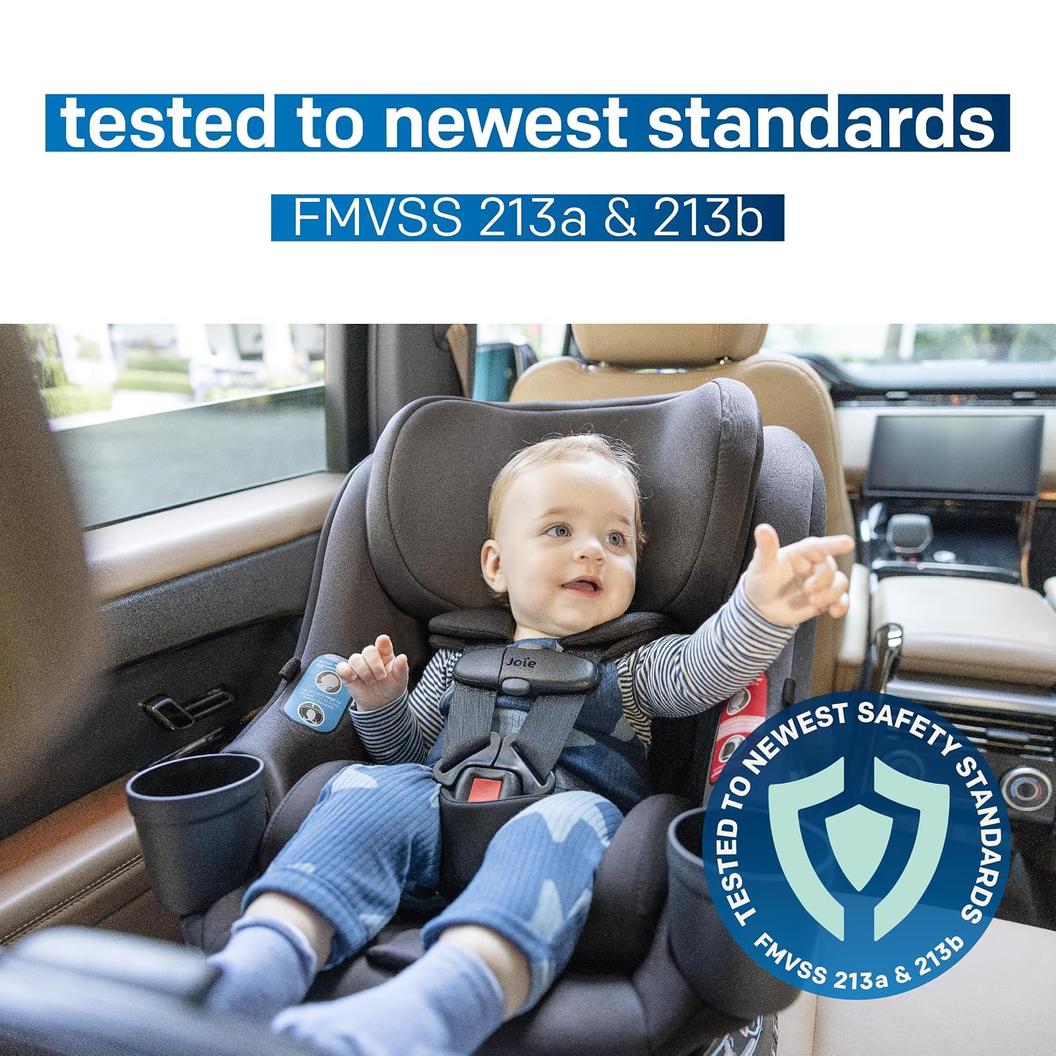 Chili Spin SI Rotating 2-in-1 Convertible Car Seat, Rear and Forward-Facing, No-Rethread Harness, Tested for Safety Standards (Shale)