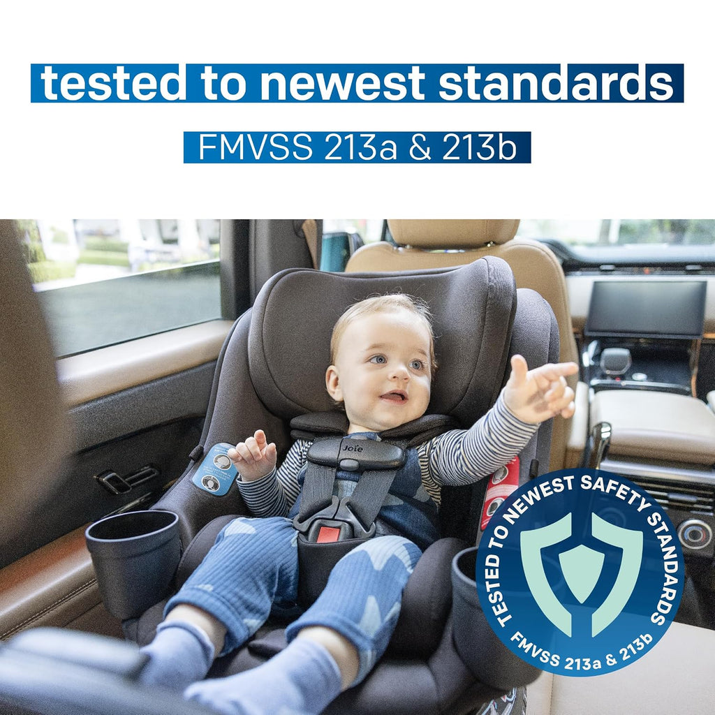 Chili Spin SI Rotating 2-in-1 Convertible Car Seat, Rear and Forward-Facing, No-Rethread Harness, Tested for Safety Standards (Dove)